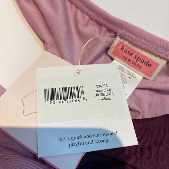 NWT Kate Spade Color-blocking Halter One Piece - Picture 5 of 9